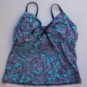 LANDS' END Halter Underwire Tankini Top